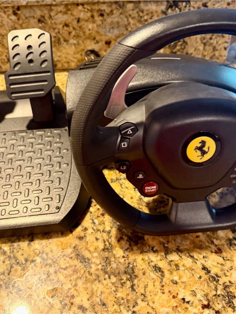 Thrustmaster T80 Ferrari 488 GTB Wheel & Pedals, Paddle Shifters, PS3/PS4/PC